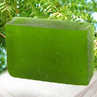 Sqaure Neem Aloe Vera Tulsi Soap, for Light Green, Form : Solid