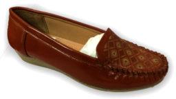 Ladies Dark Brown Loafer Shoes, Style : Modern