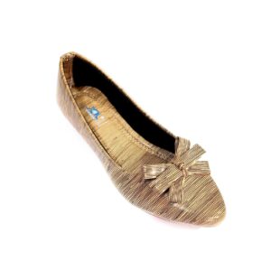 JAL Shoes Leather Ladies Fancy Brown Ballerinas, Style : Slip-On