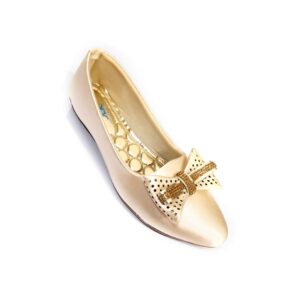 JAL Shoes Leather Ladies Fancy Cream Ballerinas, Style : Slip-On