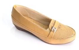 Kids Tan Brown Loafer Ballets