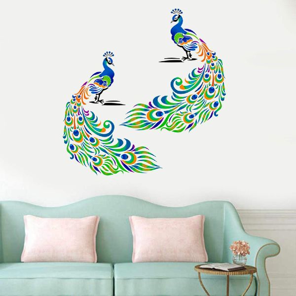 Peacock Wall Stencil, INR 60 / Piece by AR and NJ from Delhi Delhi | ID ...