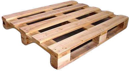 Rectangle Pine Wood Pallet, for Warehouse, Shipping, Capacity : 500-1500 Kg