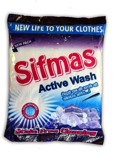 SIFMAS ACTIVE WASH - Detergent Powder, Shelf Life : 1year