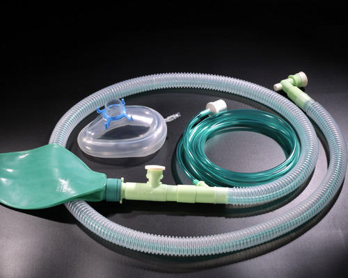 Silicon Bain Circuit with Mask, for Hospital, Pipe Length : Standard