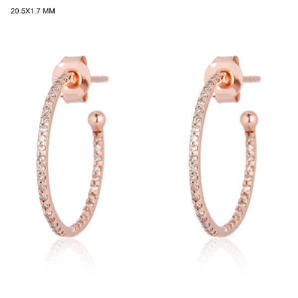 Buy CiNily Opal Hoop EarringsWomen Jewelry Rhodium PlatedRose Gold or  Yellow Gold Plated Gemstone Big Hoop Earrings 32mm Online at desertcartINDIA
