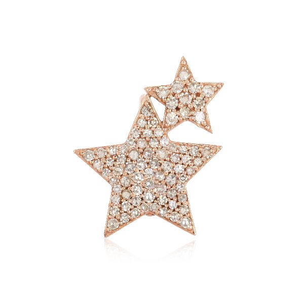 Rose Gold Star Diamond Pendant