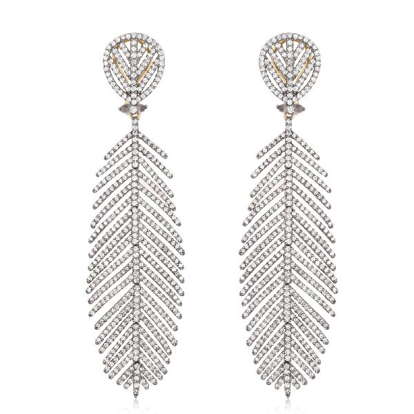 Buy Leaf Earring with Diamonds Online in India at Best Price  Jewelslane