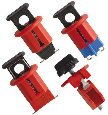 Nylon Miniature Circuit Breaker Lockouts, Color : Red