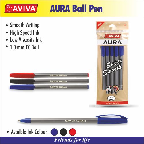 AURA BALL PEN, Color : BLUE/BLACK/RED