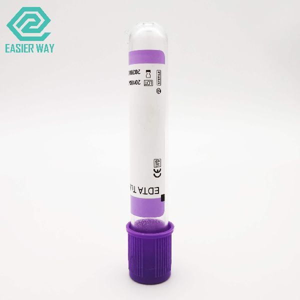 EDTA 4ml Vacuum Blood Collection Tube, Packaging Type : purple