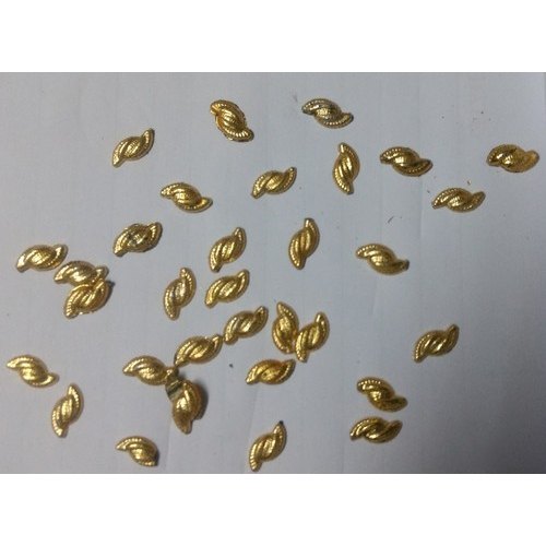 K.M.B Plastic Garments Metalized Beads, Color : Golden