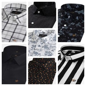Men's Black Color Plain & Stylish Cotton Shirt Italiancrown