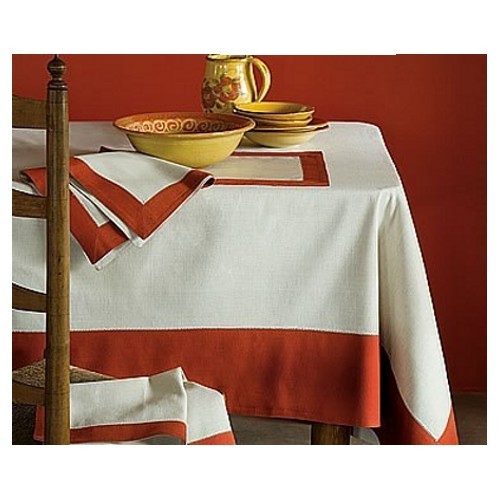 Border Table Cloths, Color : White