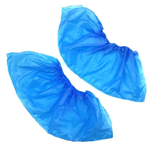 Plain Small PE Shoe Cover, Color : Blue