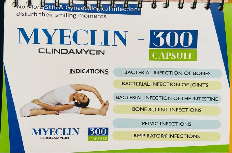 Myeclin Clindamycin 300mg Capsules