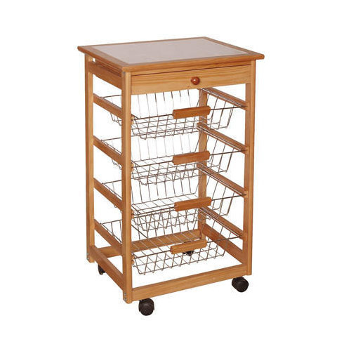 Wood Polished Kitchen Trolley, Feature : Durable, High Quality, Shiny Look