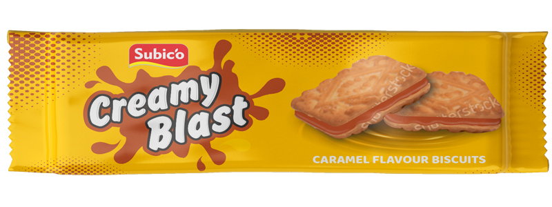 Subico Caramel Creamy Blast Biscuits, Feature : Hygienically Packed
