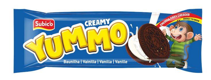 Subico Yummo Vanilla Cream Biscuits, Taste : Sweet
