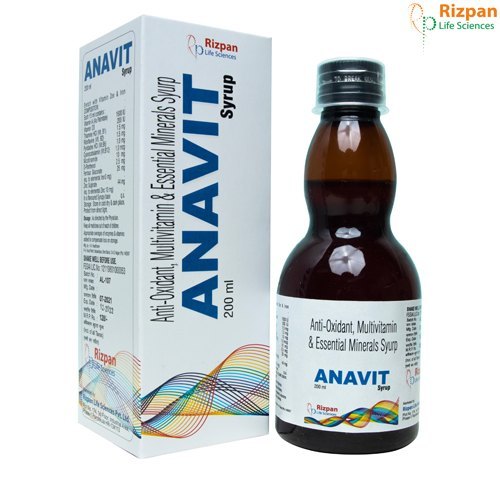 ANAVIT Multivitamin And Antioxident Syrup, Packaging Type : Bottle