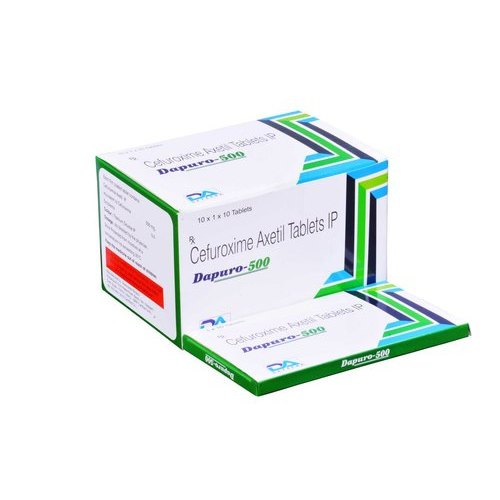 Dapuro 500 Cefuroxime Axetil Tablets, Packaging Type : Box