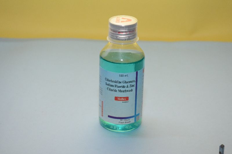 MEDHEX Mouth Wash, for THERAPEUTIC, Color : BLUE