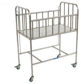 STAINLESS STEEL BABY COT, Size : 32X16X32
