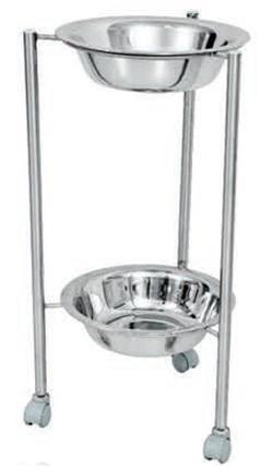STAINLESS STEEL. DOUBLE BOWL STAND