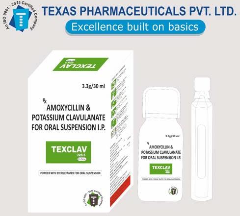 Amoxycillin And Potassium Clavulanate Oral Suspension, Form : Dry Syrup