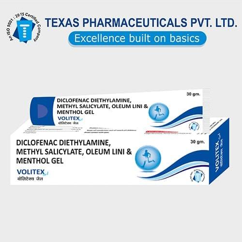 Diclofenac Diethylamine, Methyl Salicylate, Oleum Lini And Menthol Gel