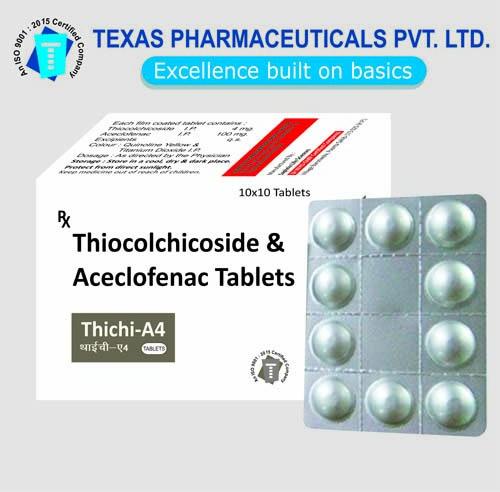 THICHI-A4 Thiocolchicoside And Aceclofenac Tablets