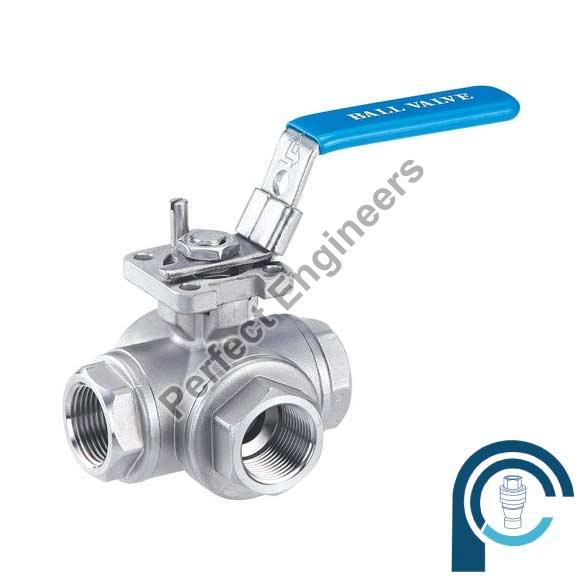 Medium Pressure 4 Way Ball Valve