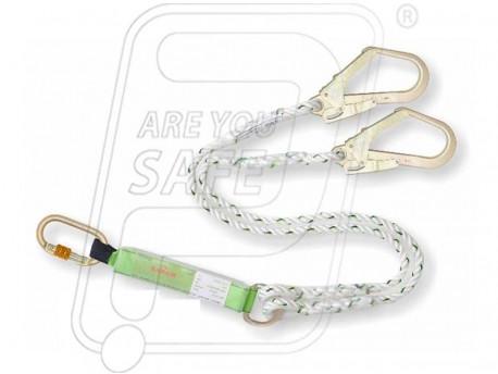 Karam FORKED ROPE LANYARD, for Fall arrest from height.