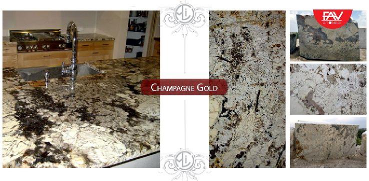 Champagne Gold Granite Slab