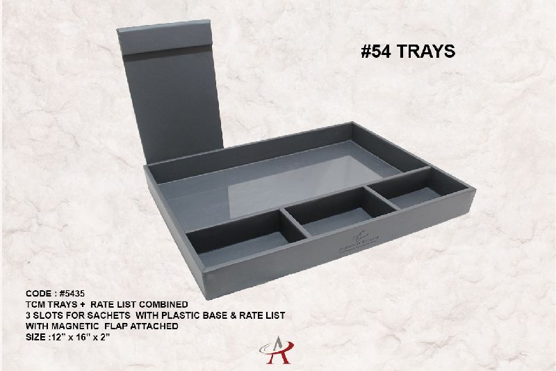 Tray With Rate List Attached