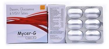 DIACERIN, GLICOSAMINE AND MSM TABLETS