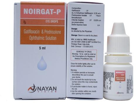 NOIRGAT-P GATIFLOXACIN PREDNISOLONE EYE DROPS