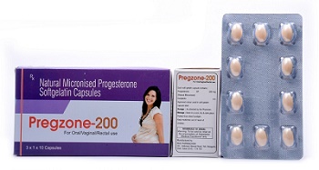 PREGZONE-200 PROGESTERONE CAPSULES