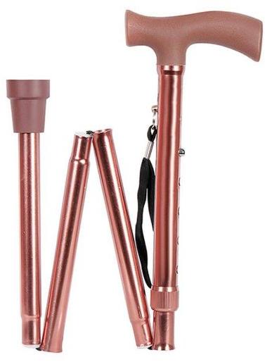 Plain Aluminum Folding Walking Stick, Feature : Crack Proof, Easy To Grip, High Quality