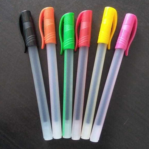 Colored Plastic Pen, Length : 6-7 Inch