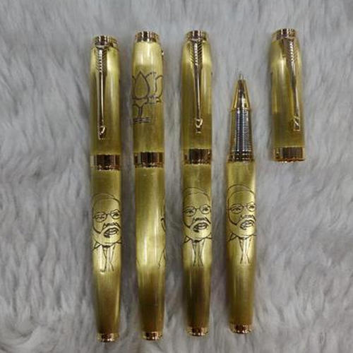 Printed Golden Metal Pen