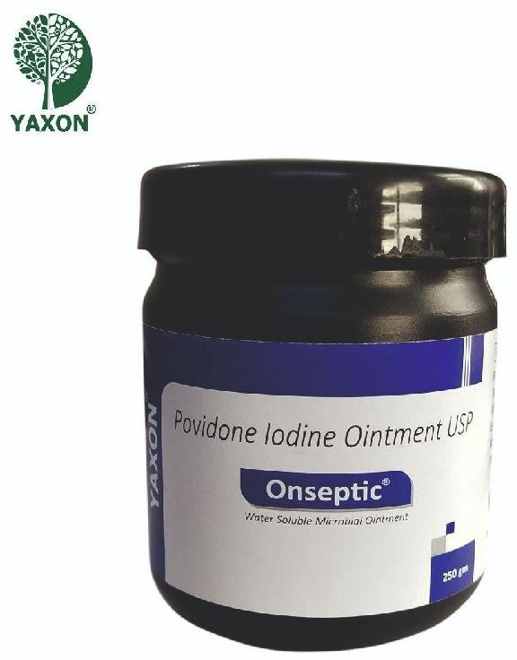 Onseptic Yaxon Povidone Iodine Ointment, Packaging Type : Bottle