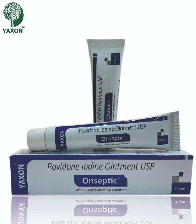 Onseptic Povidone Iodine Ointment, Packaging Size : 10 gm