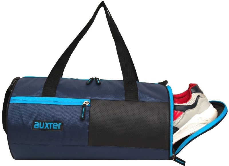 Gym Bag with Shoe Compartment, Pattern : Plain