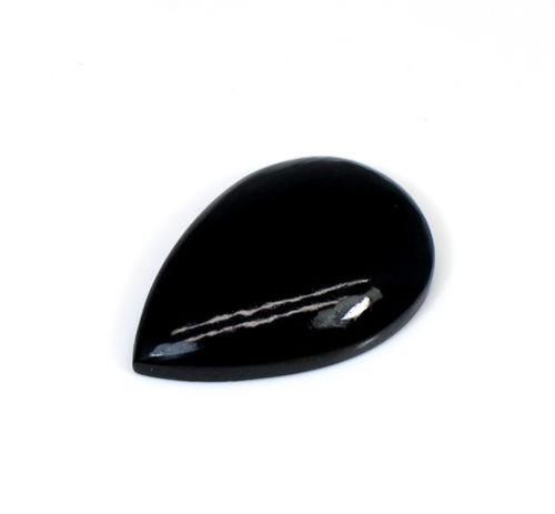 Black Jet Pear Semi Precious Stone