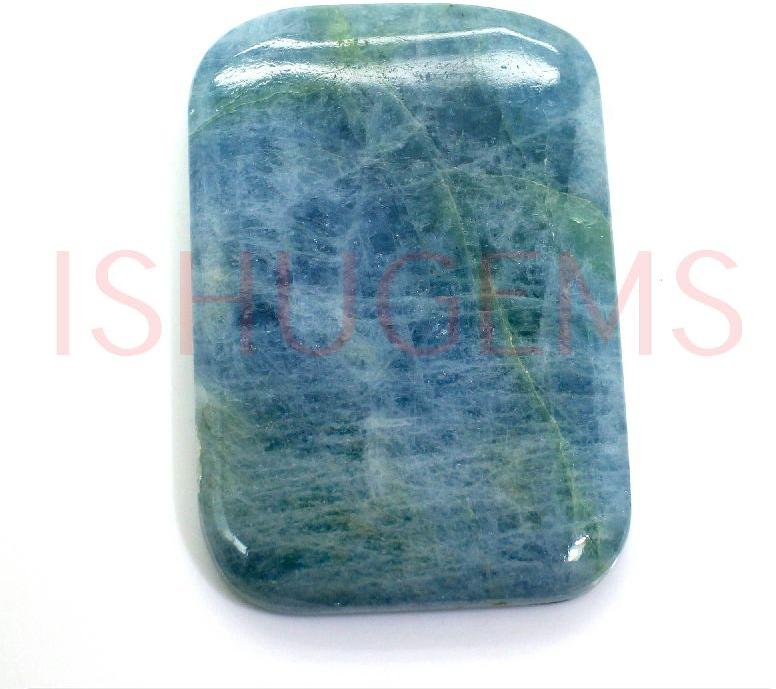 Cushion Blue Aquamarine Semi Precious Stone