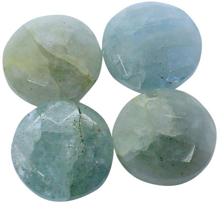 Round Milky Aquamarine Semi Precious Stone, Size : 12mm