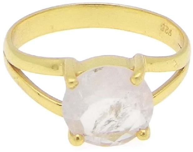Rose Quartz Gold Plated Ring