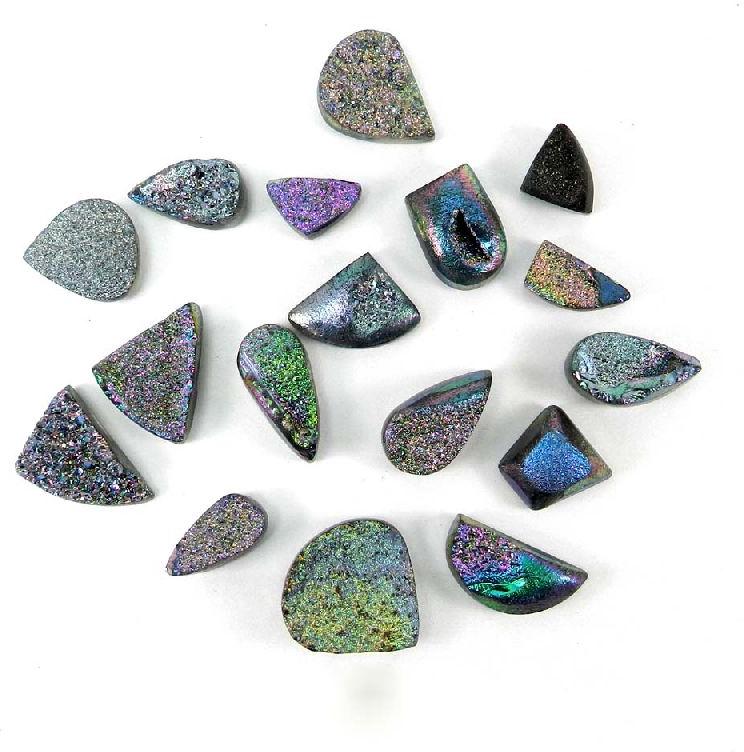 Titanium Druzy Semi Precious Stone