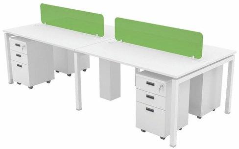  Rectangular square Plywood Desk Type Workstation, for office running table, Size : 4 ft X 4 ft.